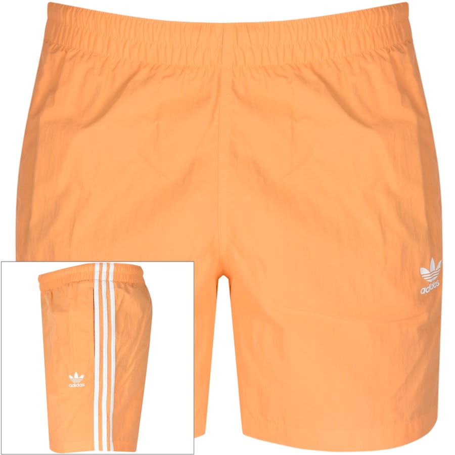 Alternative Image for Productadidas Originals 3 Stripes Swim Shorts Orange1